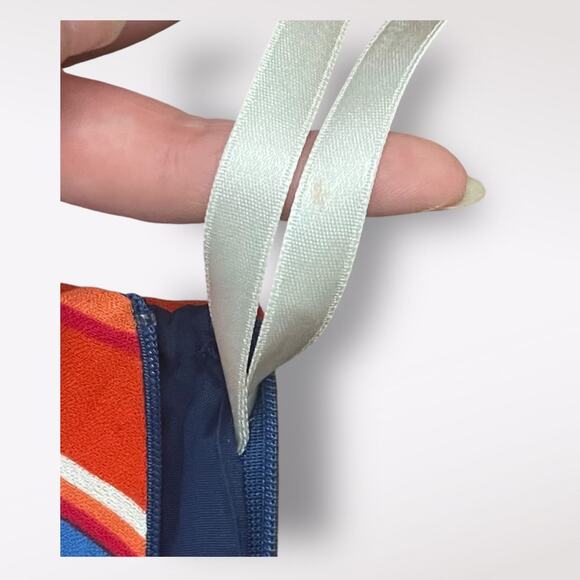 Shoshanna Striped Silk Blend Knee Length Dress Size 4 Multicolor Party Colorful - Picture 9 of 10